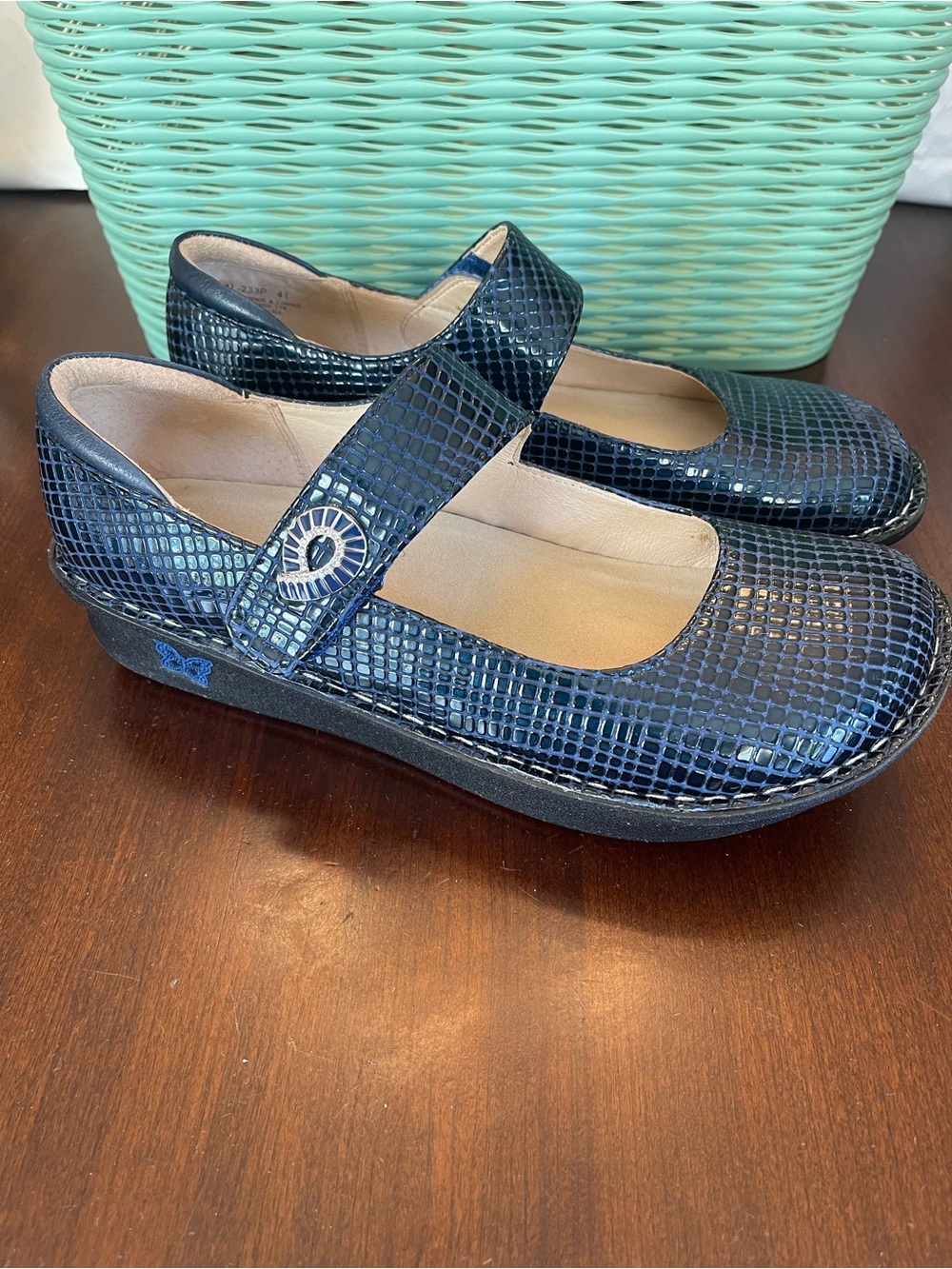 Alegria "Paloma" Mary Jane flats SZ 41 EU SZ 10.5 to 11 US color Jazzy Blue